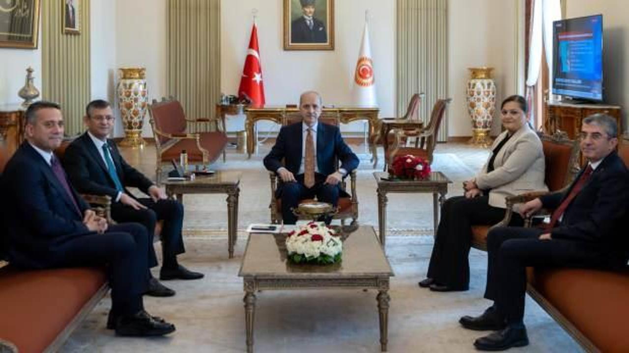 TBMM Başkanı Kurtulmuş, CHP heyetini kabul etti