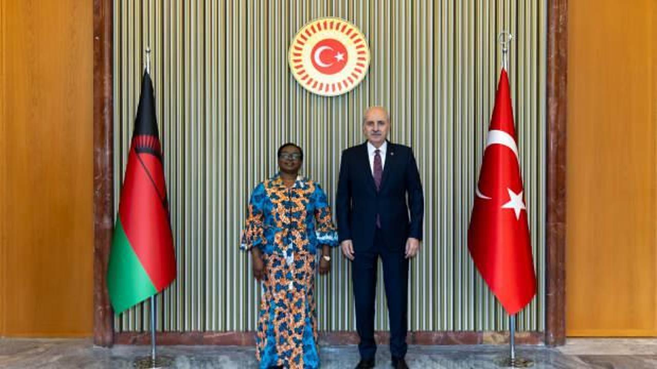 TBMM Başkanı Kurtulmuş, Malavi Meclis Başkanı ile ortak basın toplantısı düzenledi