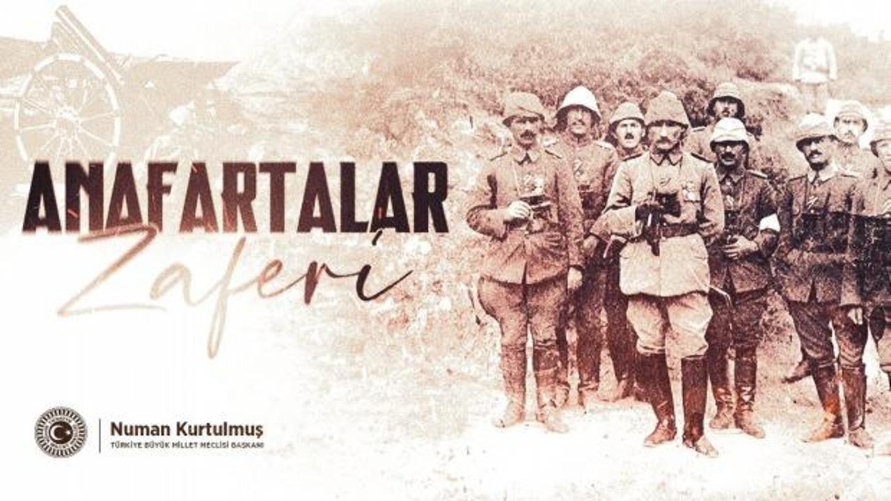 TBMM Başkanı Kurtulmuş'tan Anafartalar Zaferi mesajı