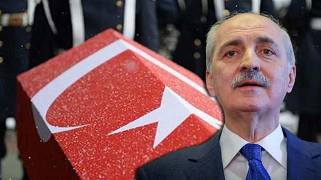 TBMM Başkanı Kurtulmuş'tan şehit askerler için taziye mesajı