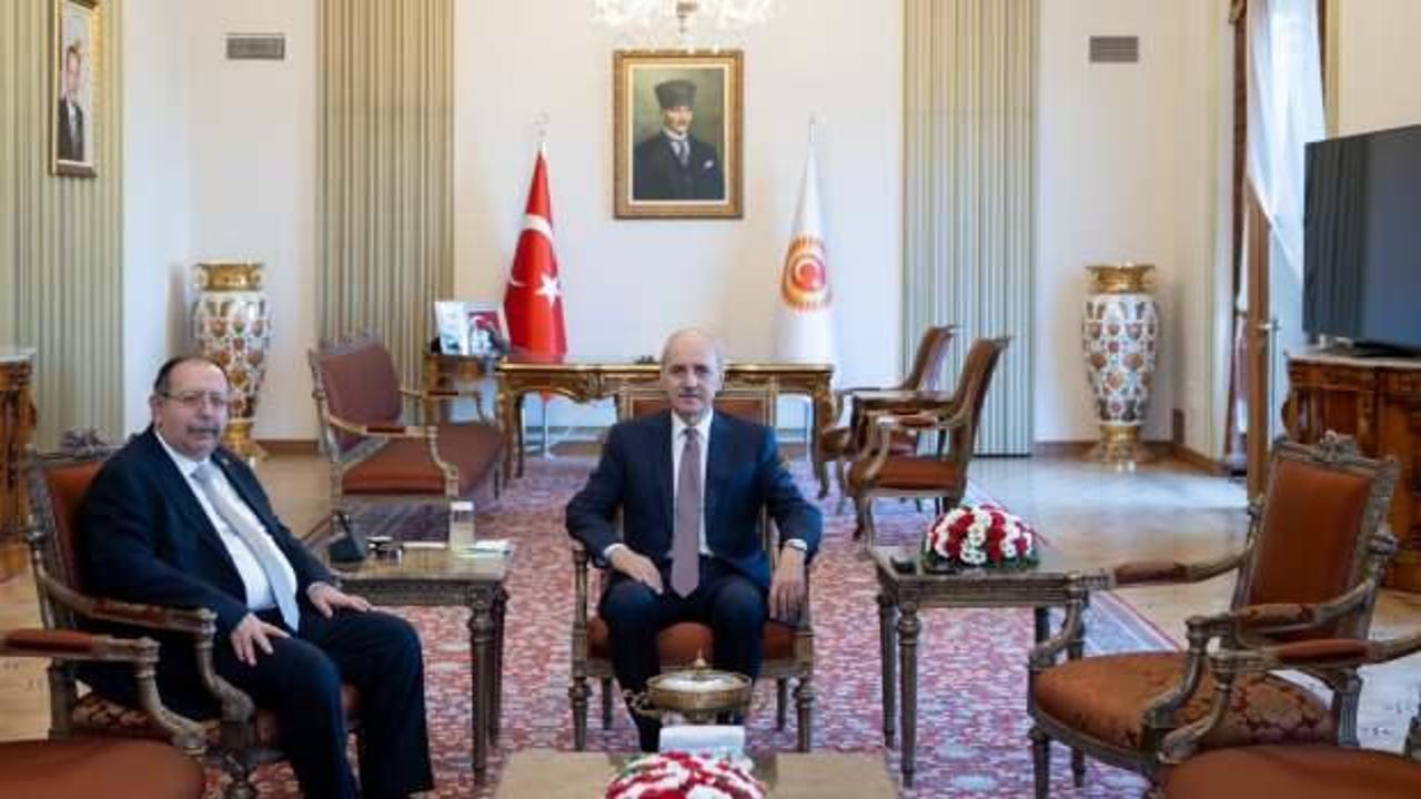 TBMM Başkanı Numan Kurtulmuş YSK Başkanı ile görüştü