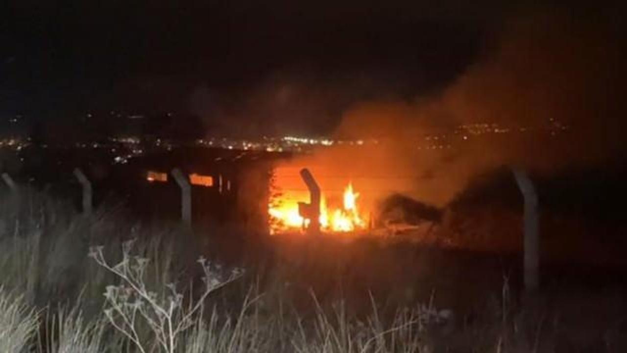 Tekirdağ'da depoda korkutan yangın