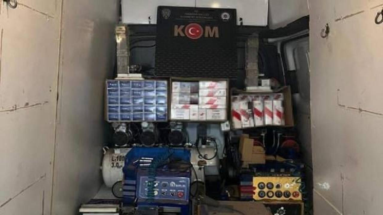 Tekirdağ'da kaçak sigara imalathanesine operasyon: 2 gözaltı