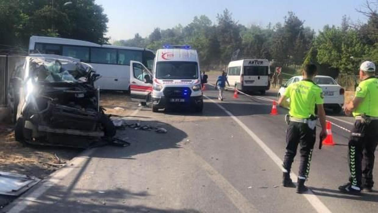 Tekirdağ'da korkunç kaza: 2 ölü, 10 yaralı