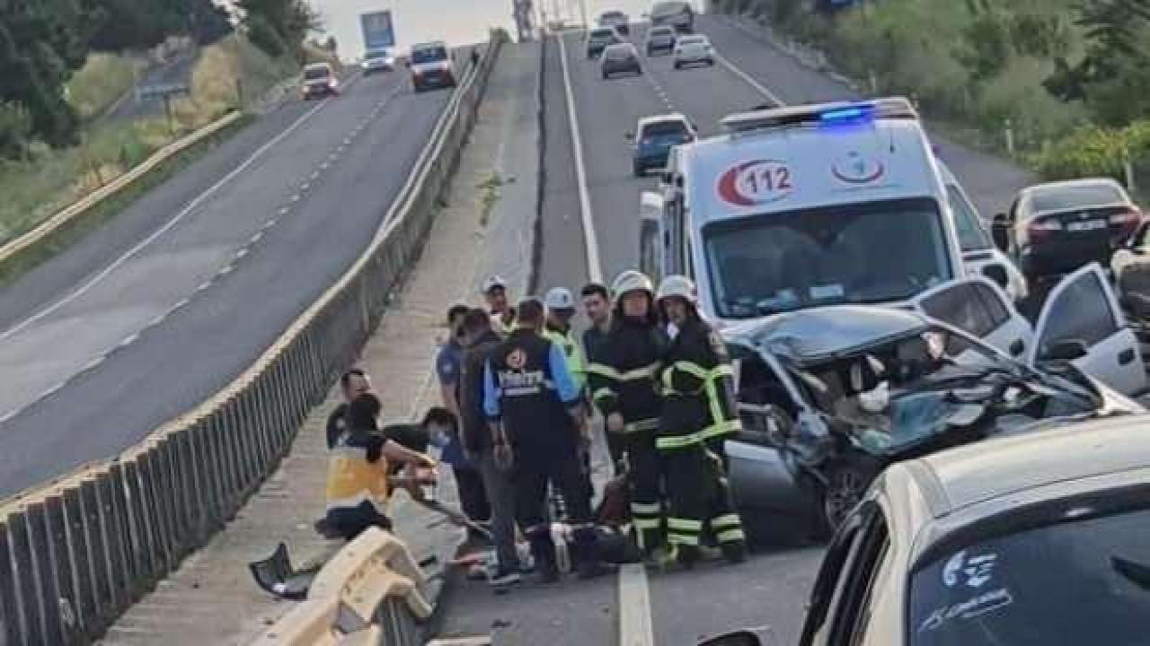 Tekirdağ’da zincirleme kaza: 1 ölü, 2 yaralı