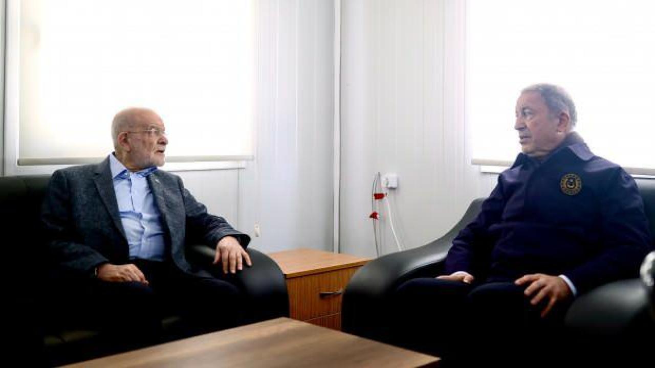 Temel Karamollaoğlu, Hatay'da Bakan Akar ile görüştü