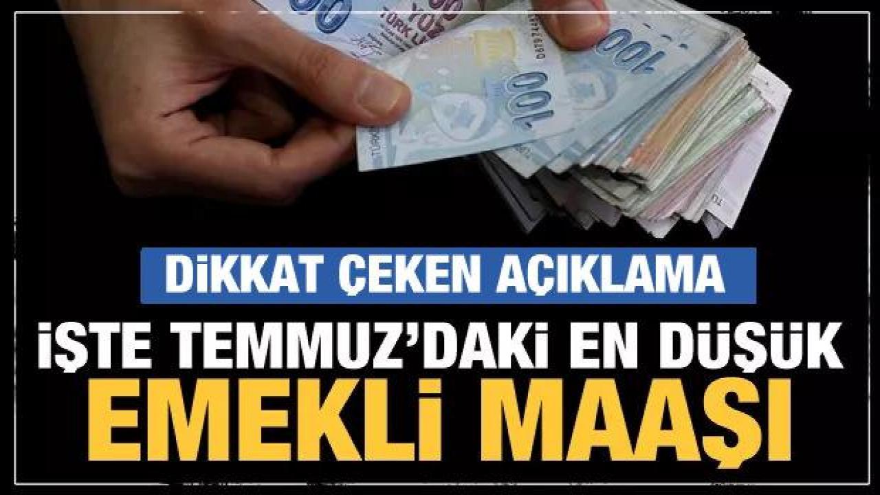 Temmuz'daki en düşük emekli maaşı miktarını Destici açıkladı