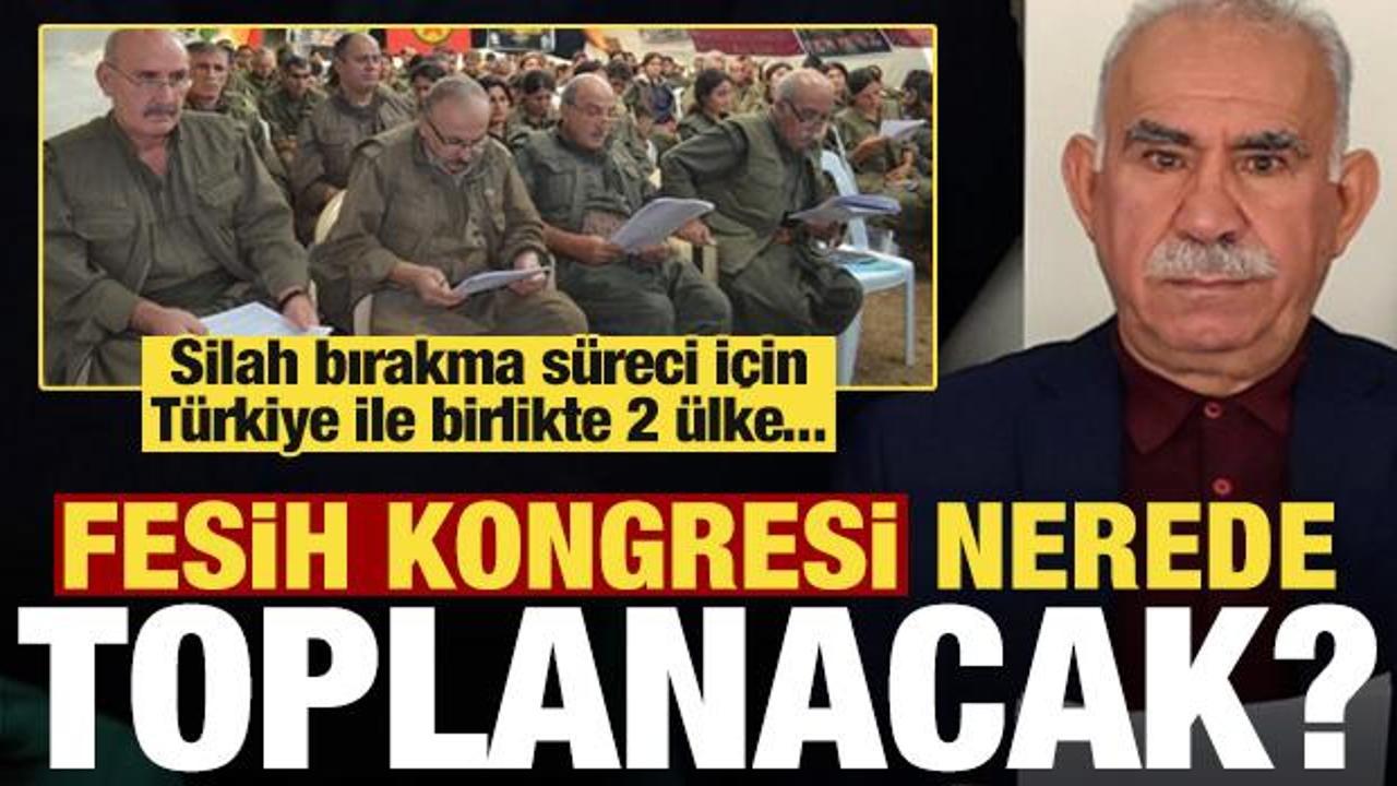 Terör örgütü PKK'nın 'fesih' kongresi nerede toplanacak? Türkiye 2 ülke ile birlikte...