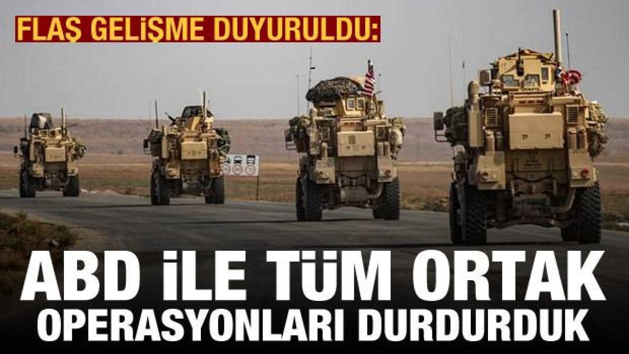 Terör örgütü SDG: ABD'yle tüm ortak operasyonları durdurduk