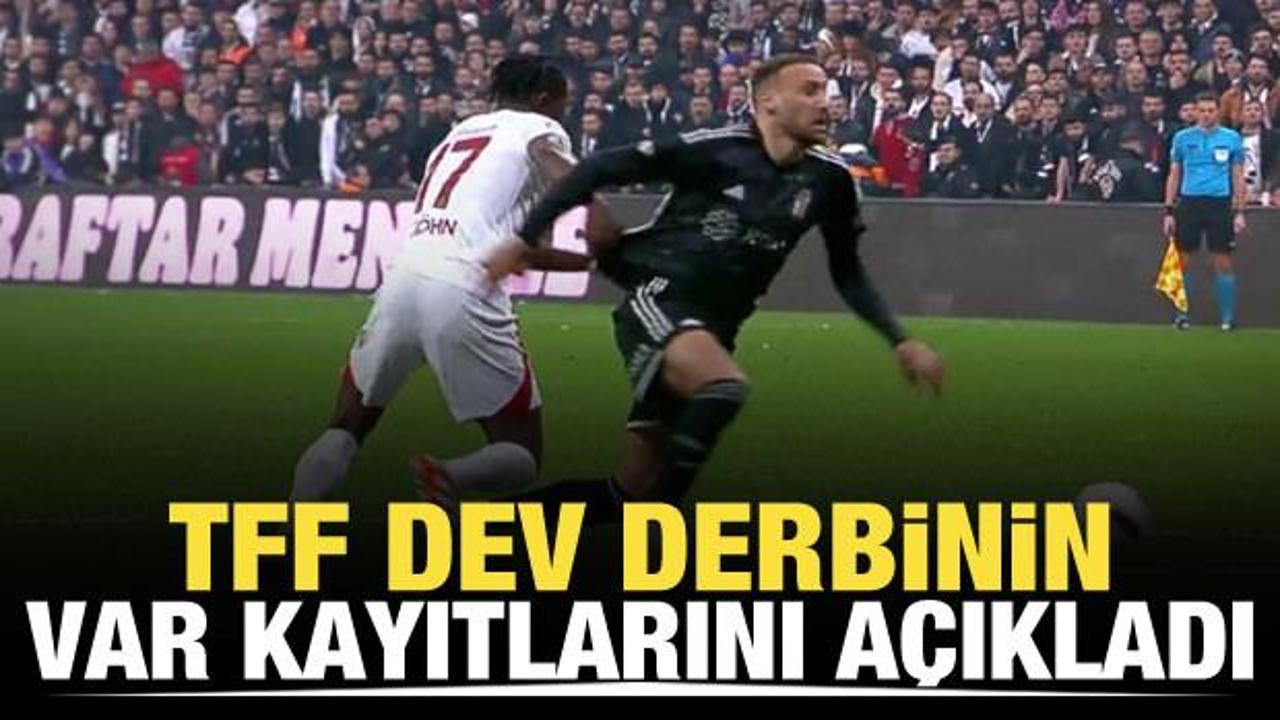 TFF dev derbinin VAR kayıtlarını açıkladı