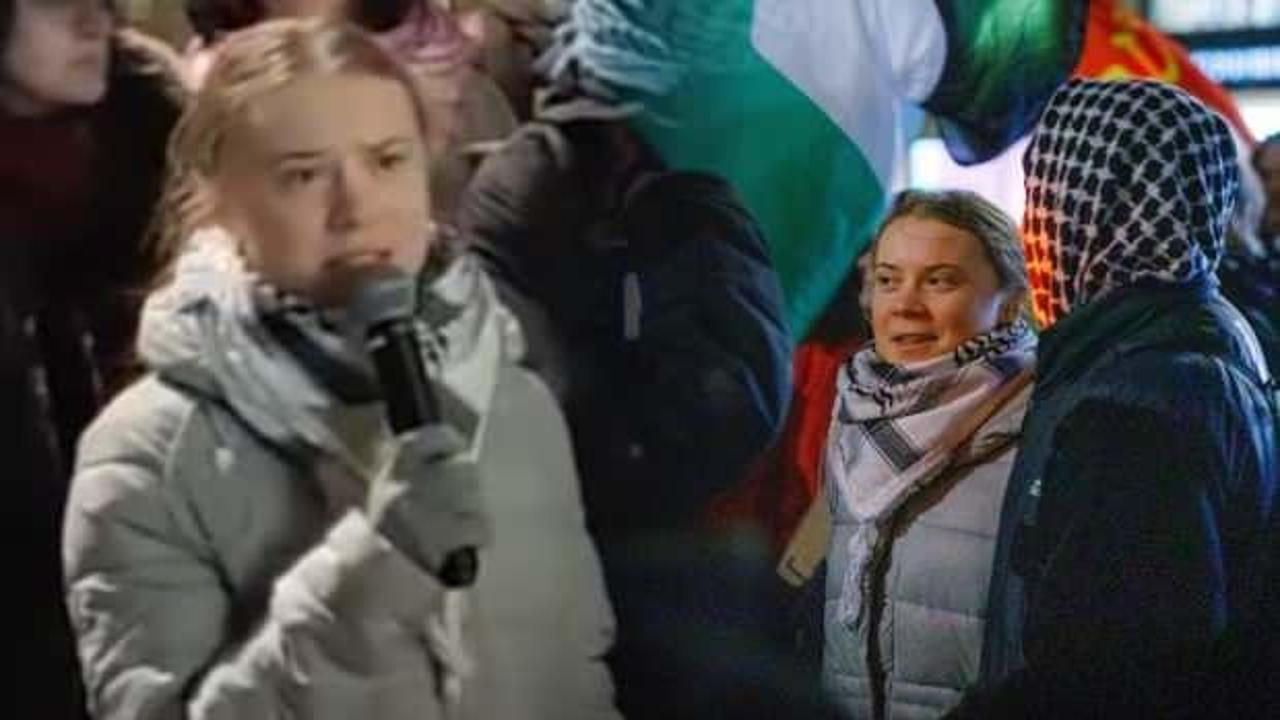 Thunberg, Filistin eylemine katıldı: İsrail soykırım yapıyor