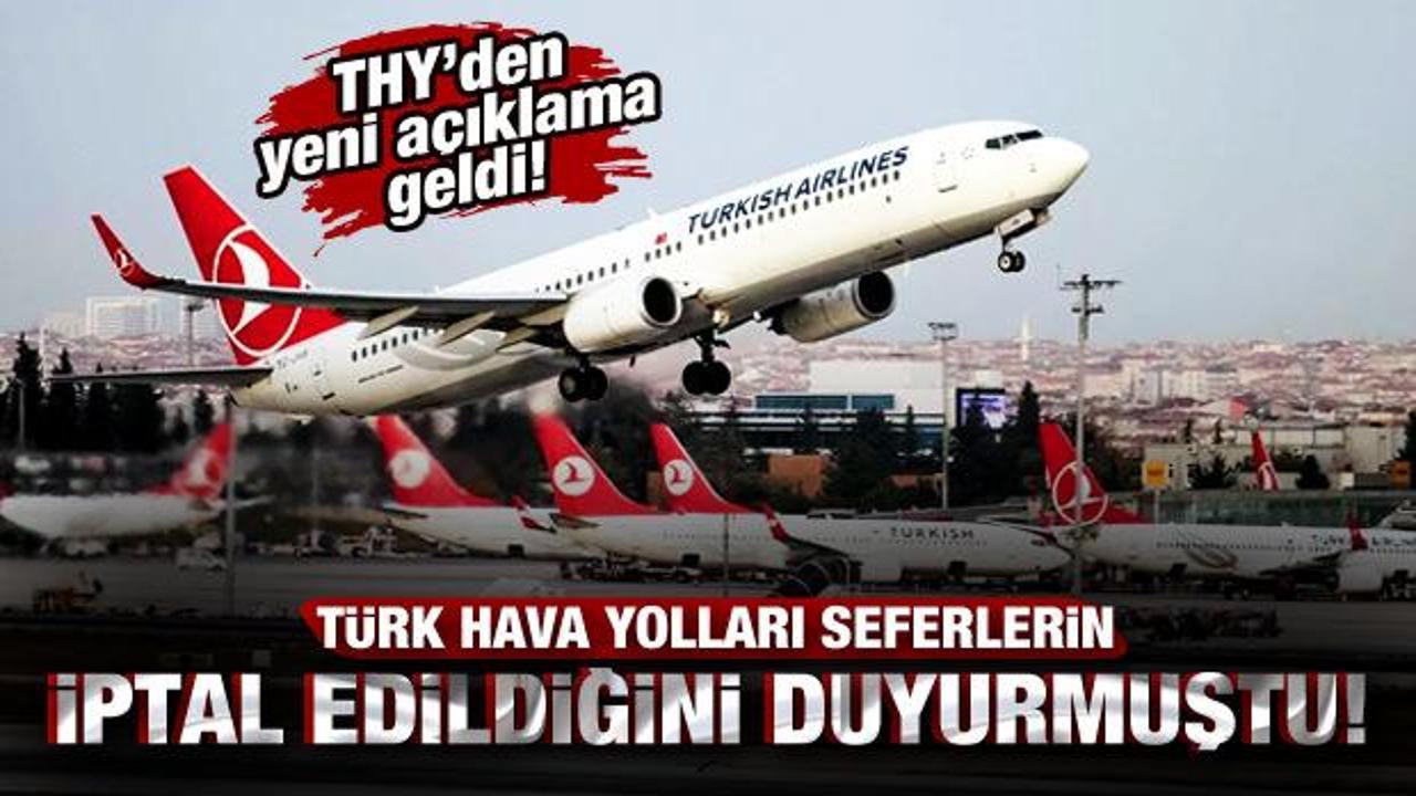 THY, seferlerin yeniden başladığını açıkladı