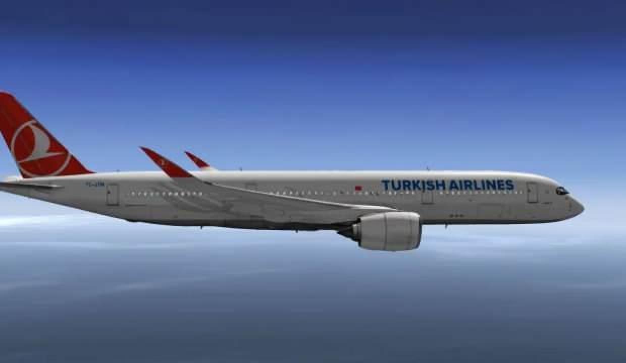 THY'nin 6'ıncı Airbus A350-900 tipi yolcu uçağı İstanbul'da