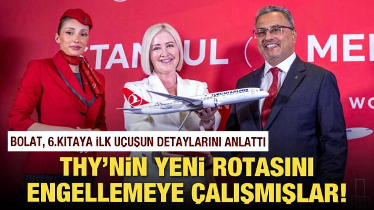 THY'nin yeni uçuşunu engellemeye çalıştılar ancak başaramadılar!