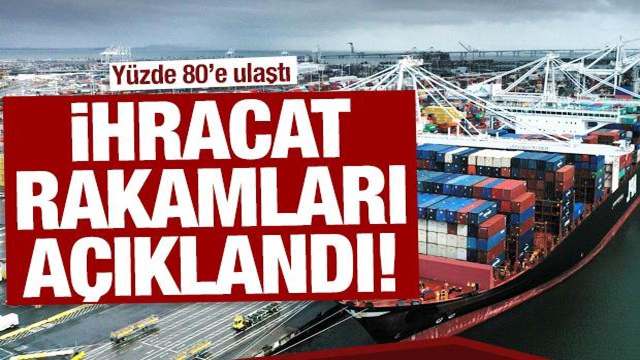 Ticaret Bakanlığı ihracat rakamlarını açıkladı