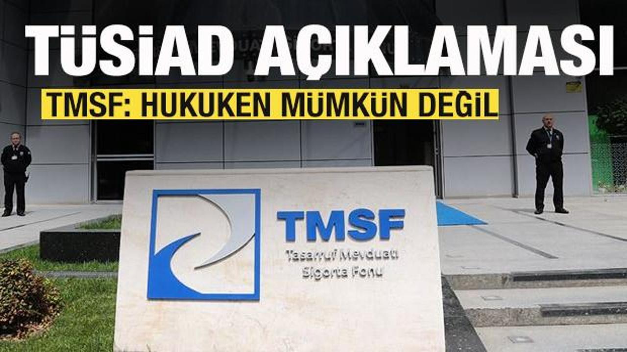 TMSF'den TÜSİAD açıklamas! İddialara cevap