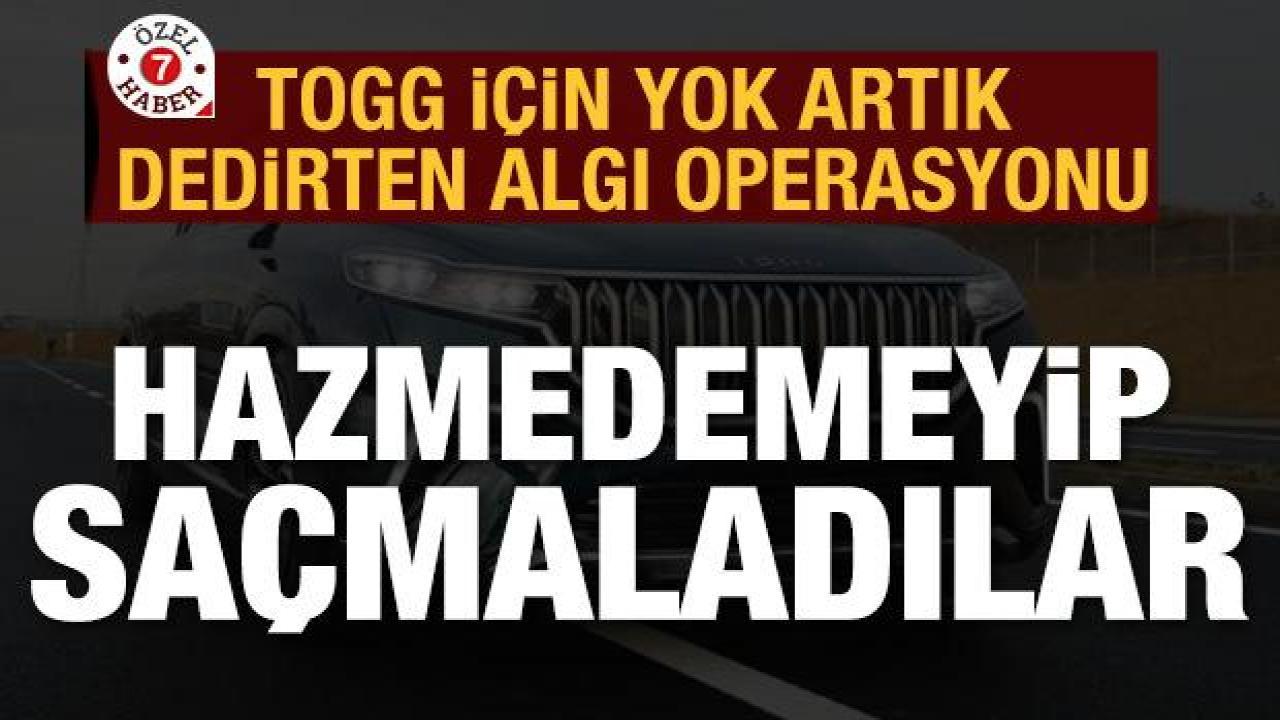 TOGG için 'yok artık' dedirten algı operasyonu: Bataryası Çin