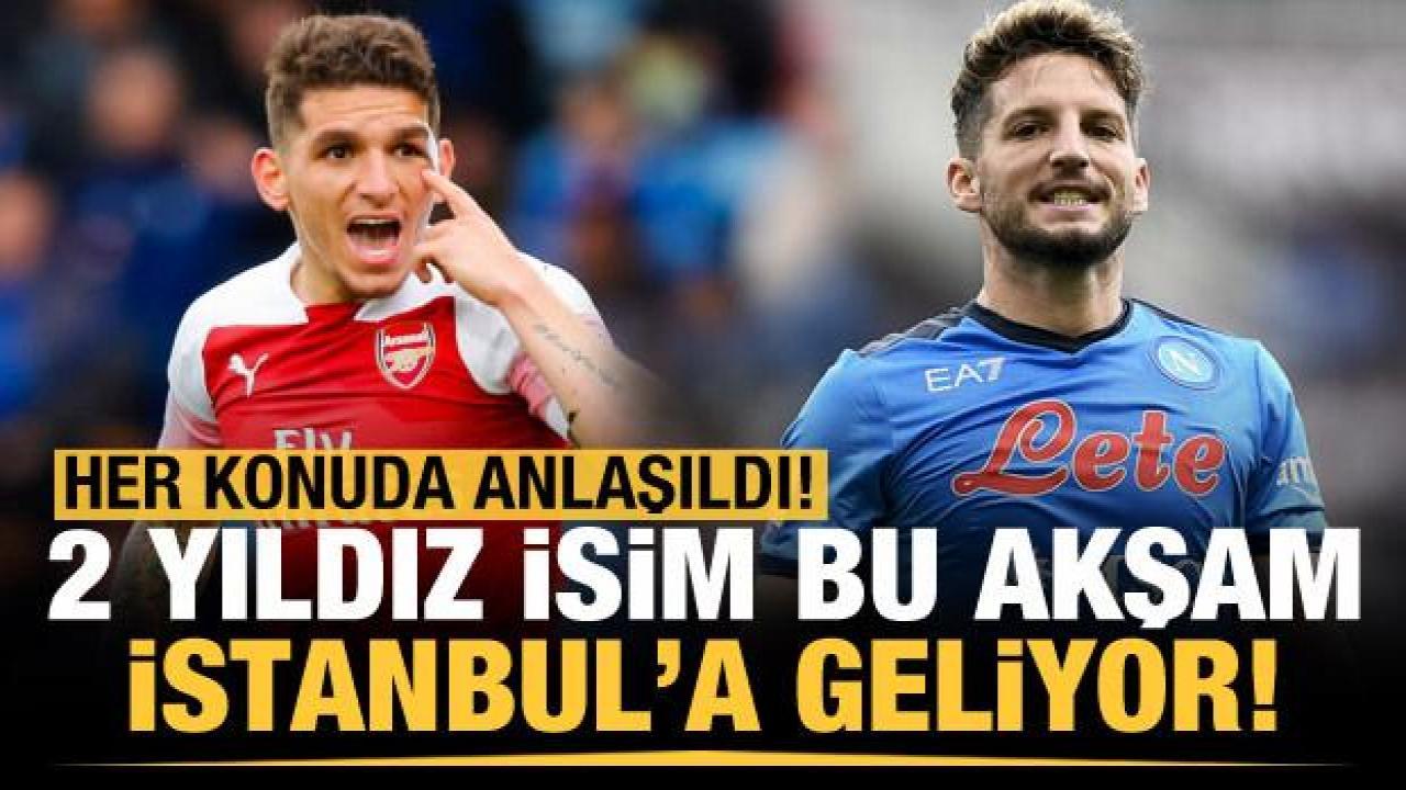 Torreira ve Mertens bu akşam İstanbul'a geliyor!