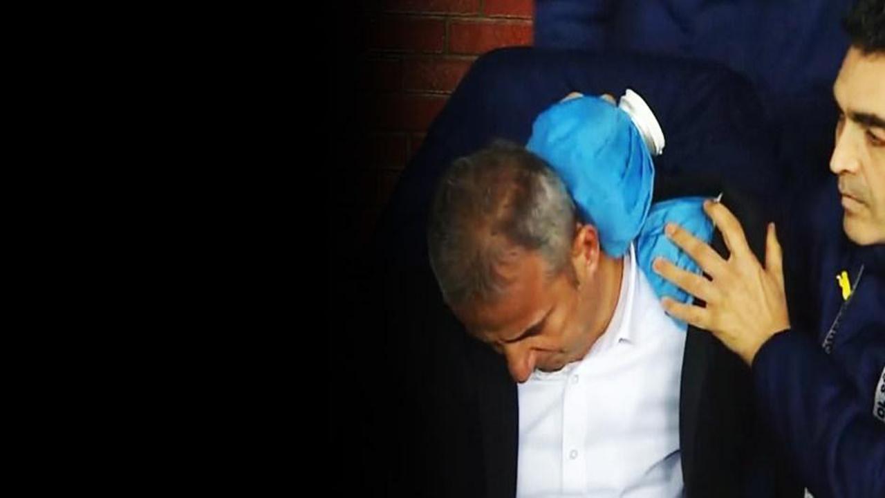 Trabzon'da olay! İsmail Kartal'ın kafasına madde atıldı