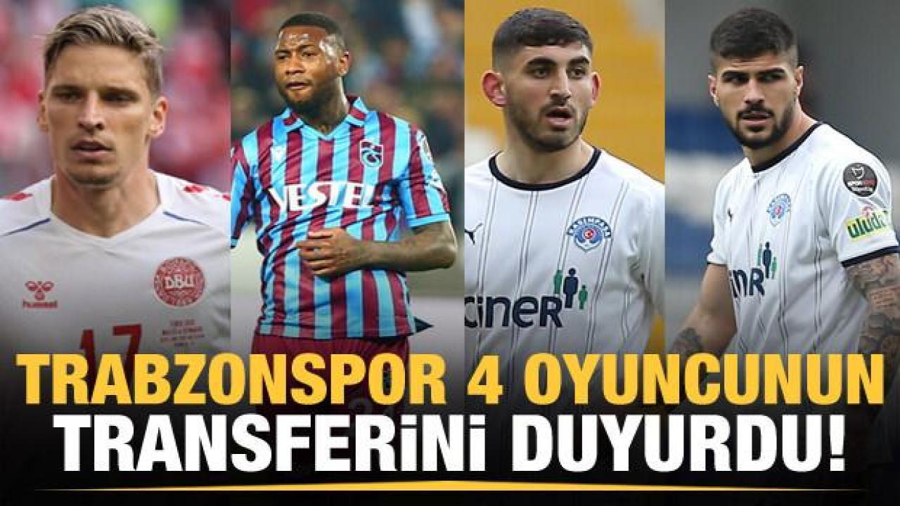 Trabzonspor 4 ismi KAP'a bildirdi!