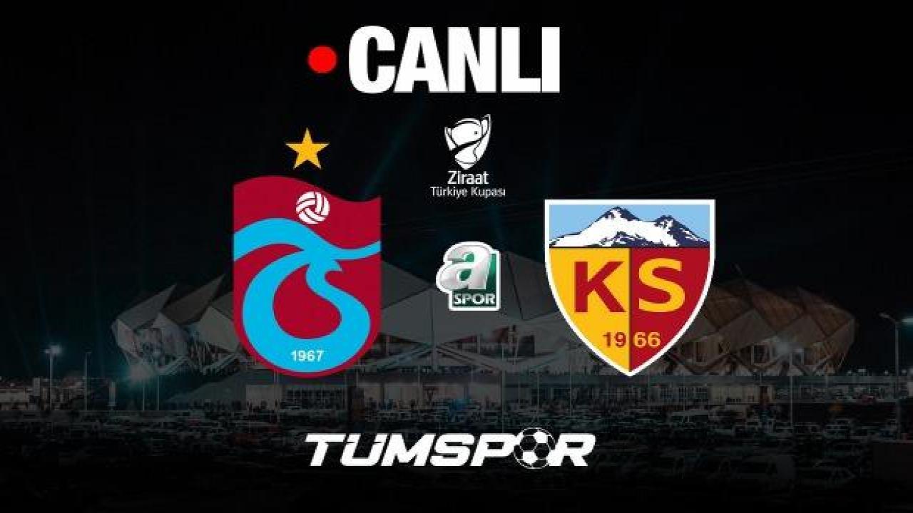 Trabzonspor Kayserispor maçı canlı izle | TS Kayseri Ziraat Türkiye Kupası A Spor şifresiz yayın