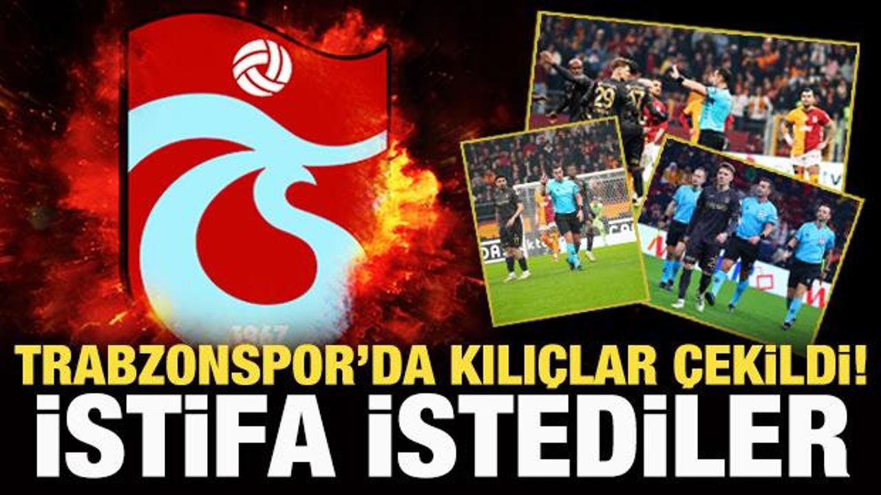 Trabzonspor'da kılıçlar çekildi! İstifa istediler