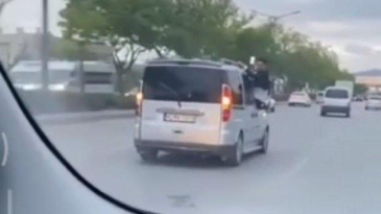 Trafik magandaları polisten kaçamadı