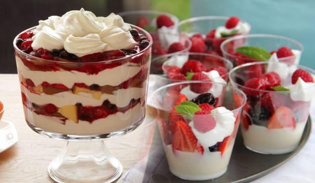 Trifle kreması nasıl yapılır? Trifle tarifi orijinal...
