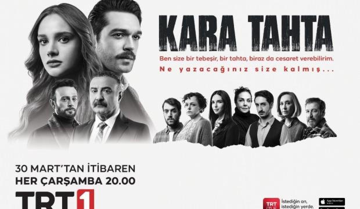 TRT 1’in yeni dizisi “Kara Tahta”nın afişi yayınlandı