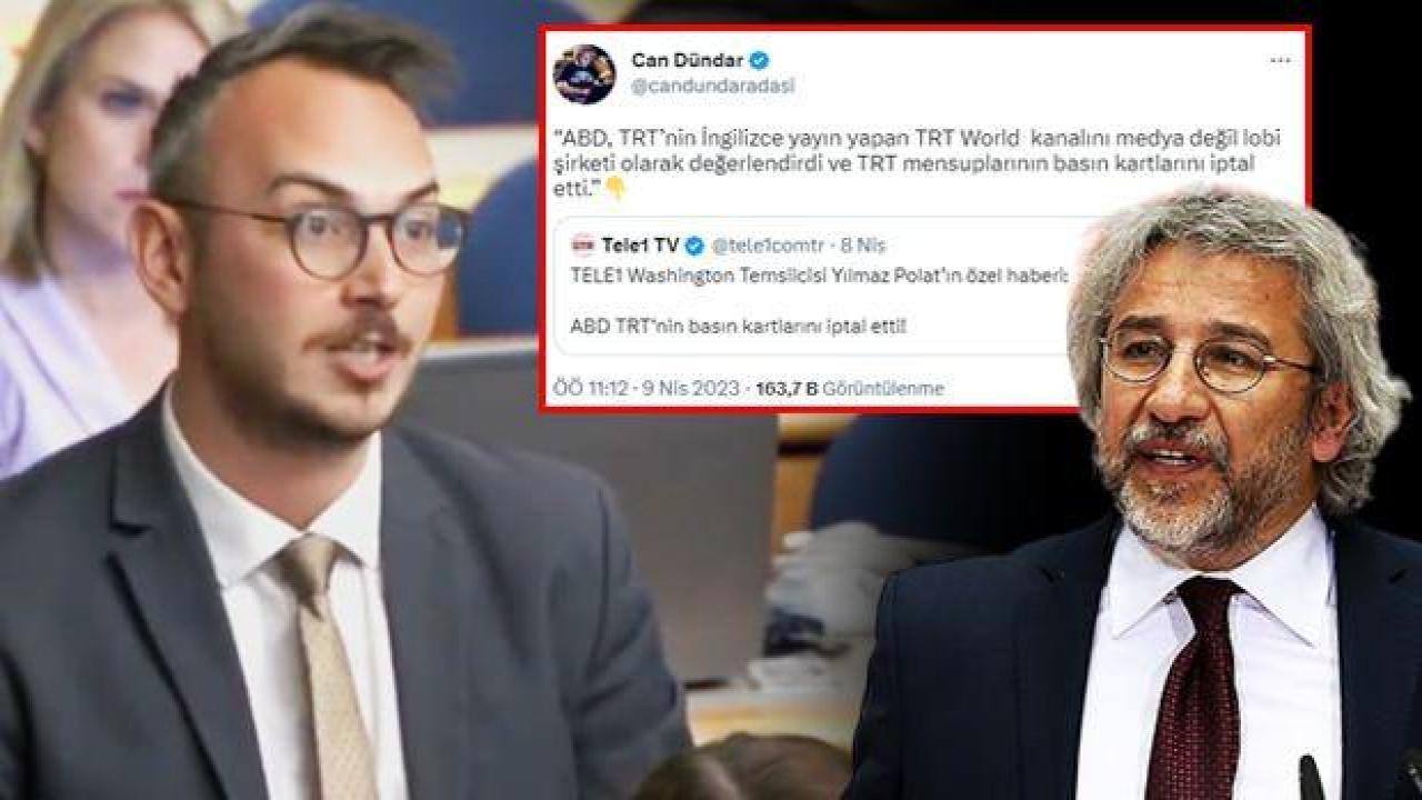 TRT muhabiri soru sordu, Can Dündar'ın sahiplendiği yalan ortaya çıktı