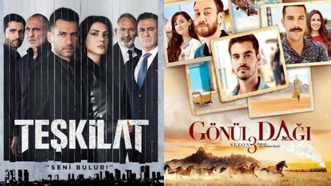 TRT1’in 2 başarılı dizisi Teşkilat ve Gönül Dağı’ndan üzen karar! 1 hafta boyunca…