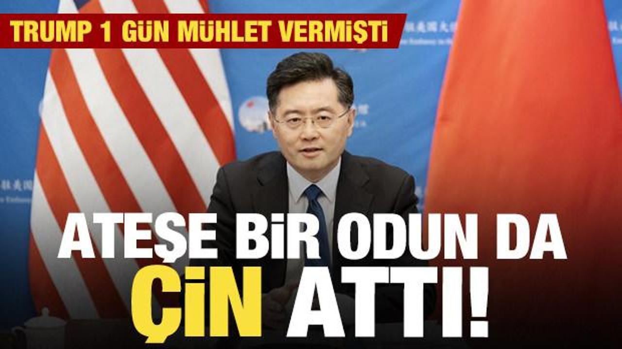 Trump bir gün mühlet vermişti! Çin'den ABD'ye beklemediği cevap!