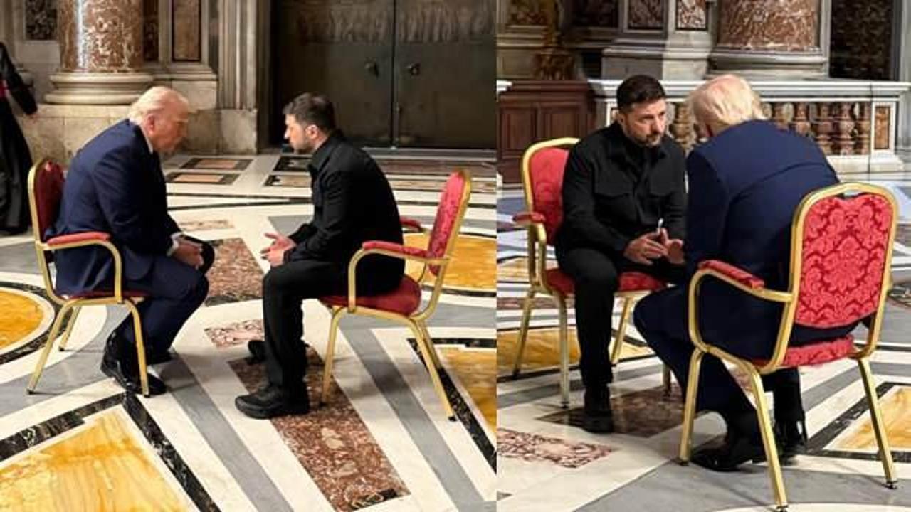 Trump ve Zelenskiy, Papa'nın cenazesinde görüştü