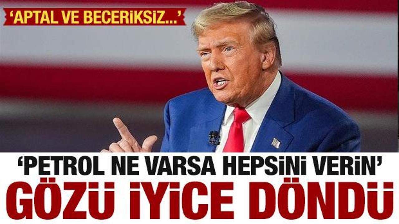 Trump'ın gözü döndü: Petrol ne varsa hepsini istiyoruz!
