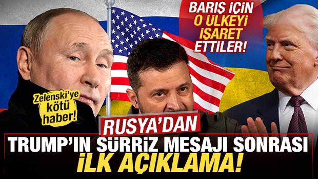 Trump'ın sürpriz mesajı sonrası Rusya'dan ilk açıklama! Barış için o ülkeyi işaret ettiler