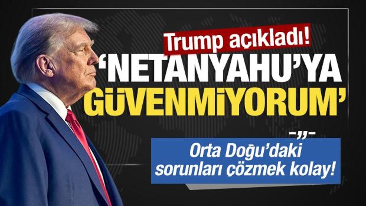Trump'tan İran'a gözdağı: Orta Doğu'daki sorunları çözmek kolay!
