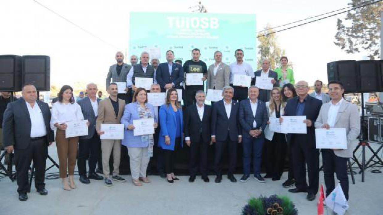 TÜİOSB’den yatırımcılarına arsa tahsis belgesi