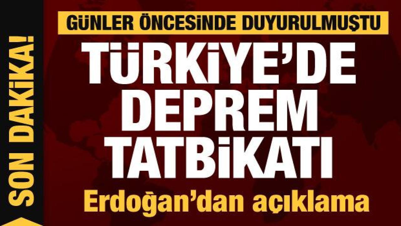 Tüm Türkiye'de saat 18:57'de deprem tatbikatı düzenlendi