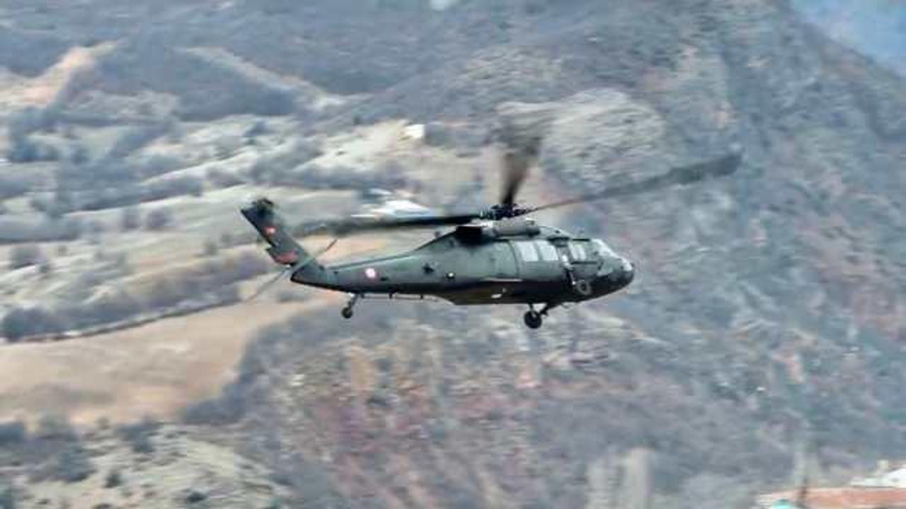 Tunceli'de cami yandı! Askeri helikopter devreye girdi