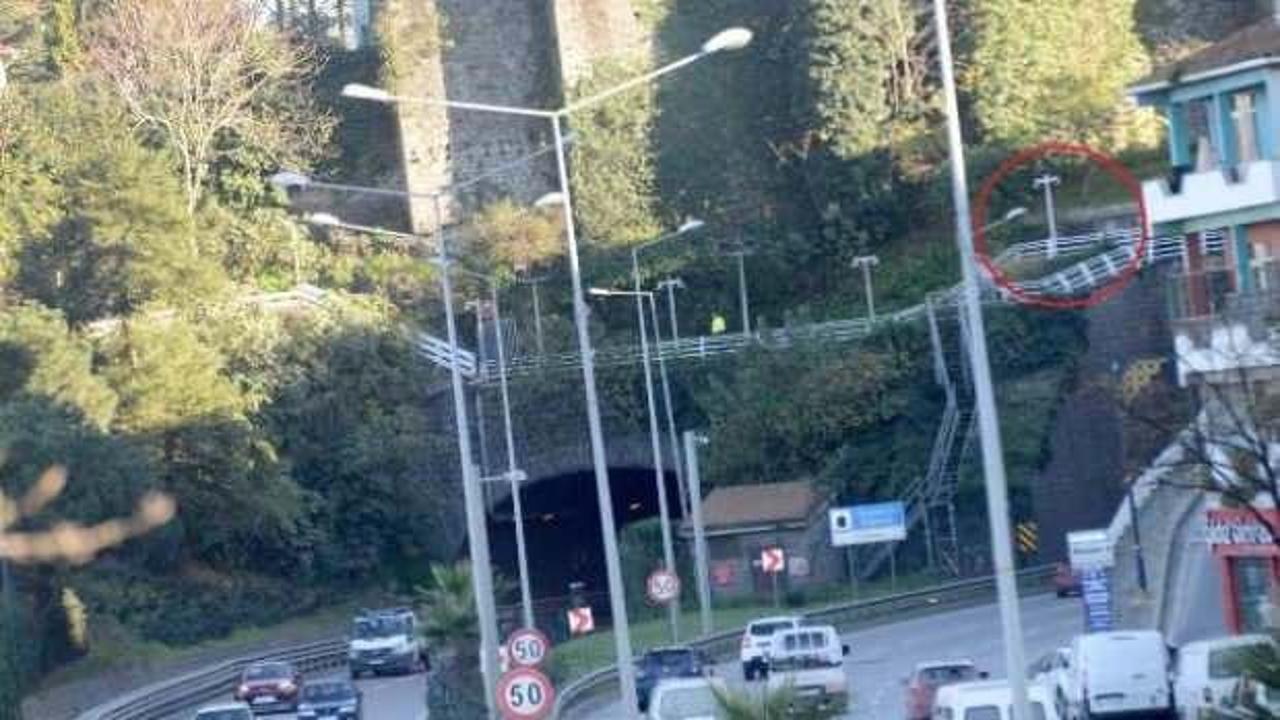 Tünel üstünden kara yoluna düşüp, öldü