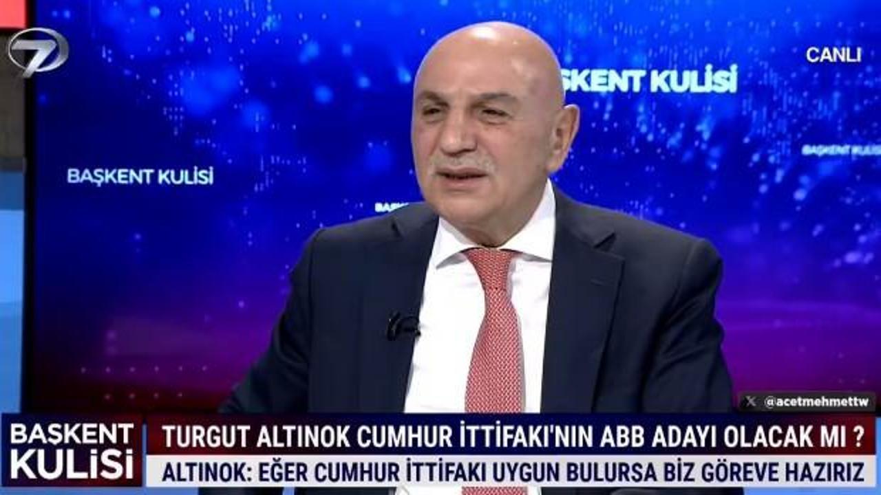 Turgut Altınok, ABB Başkan adayı olacak mı? Başkent Kulisi'nde yanıtladı