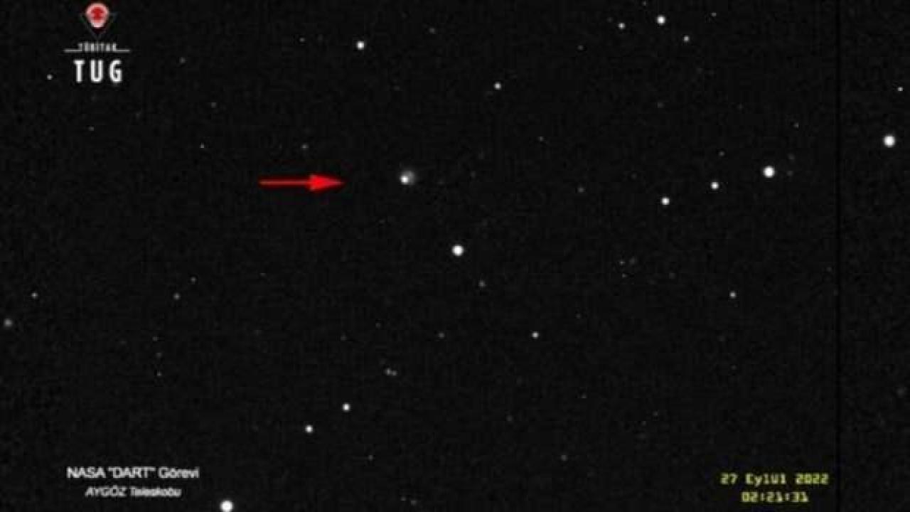 Türk bilim insanları DART uzay aracının asteroide çarpma anını Antalya'da görüntüledi