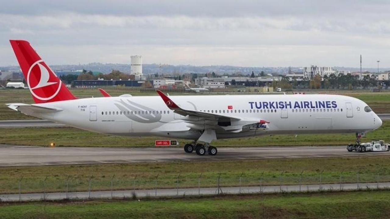 Türk Hava Yolları'nın yeni A350 tipi uçağı geldi