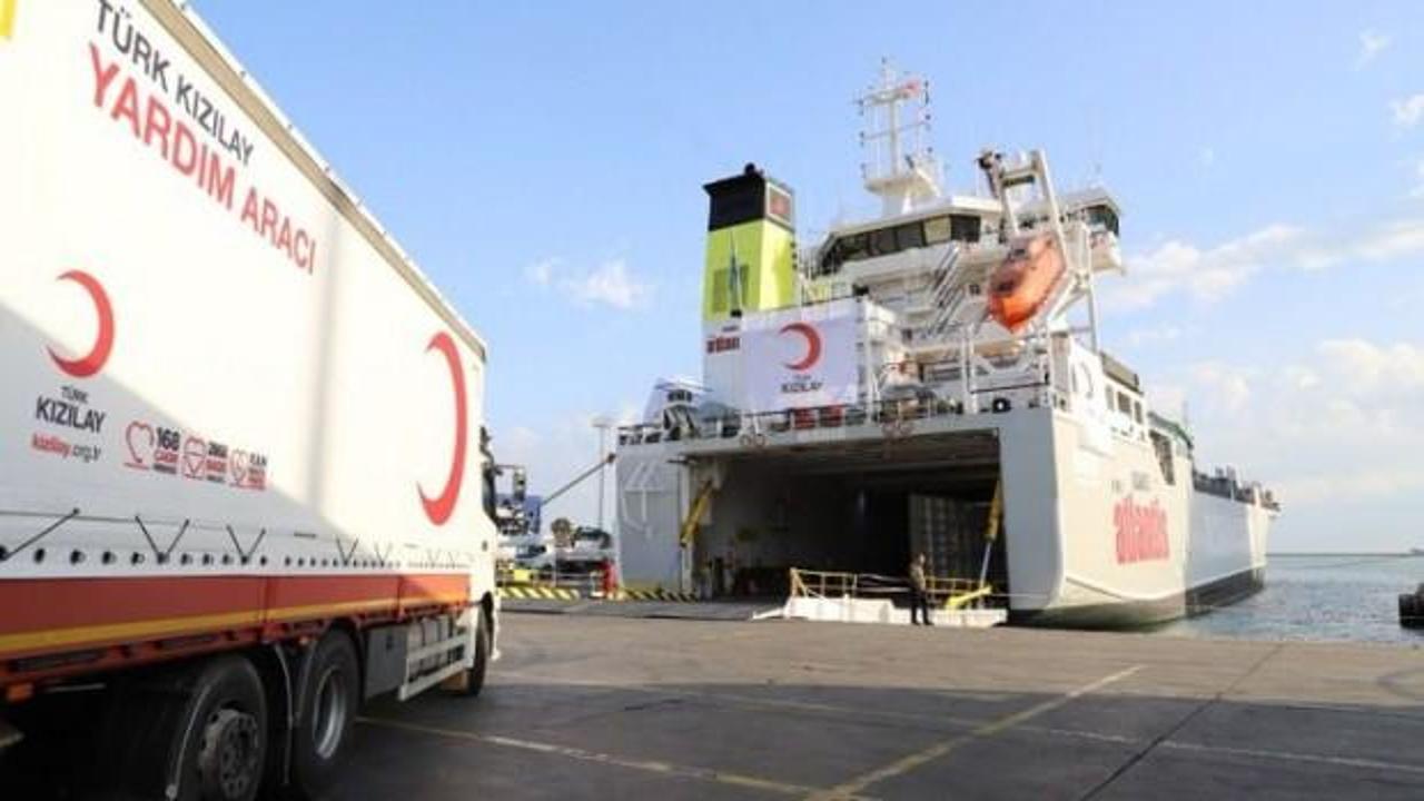 Türk yardım gemisi Mısır'a doğru yola çıktı