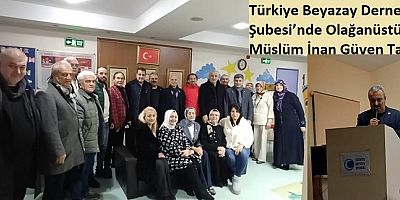 Türkiye Beyazay Derneği Kartal Şubesi’nde Olağanüstü Kongre: Müslüm İnan Güven Tazeledi