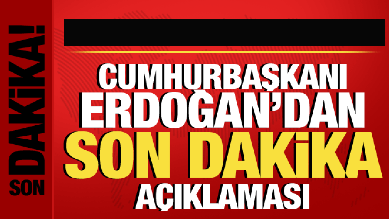 Türkiye Cumhuriyeti'nin 100. yıl dönümünde Erdoğan'dan son dakika açıklaması