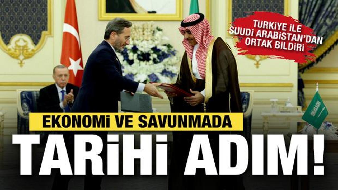 Türkiye ile Suudi Arabistan arasında imzalar atıldı! Ekonomi ve savunmada tarihi adım