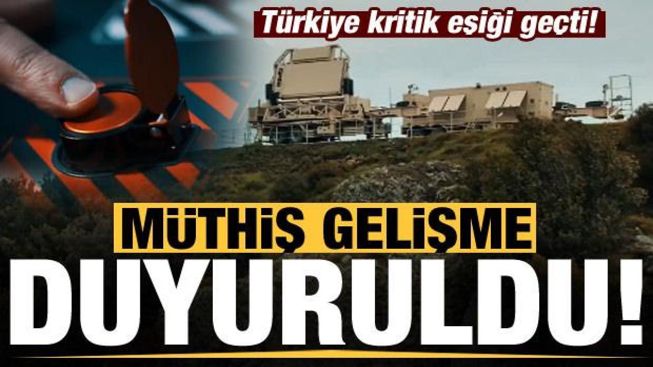 Türkiye kritik eşiği geçti! Müthiş gelişme duyuruldu