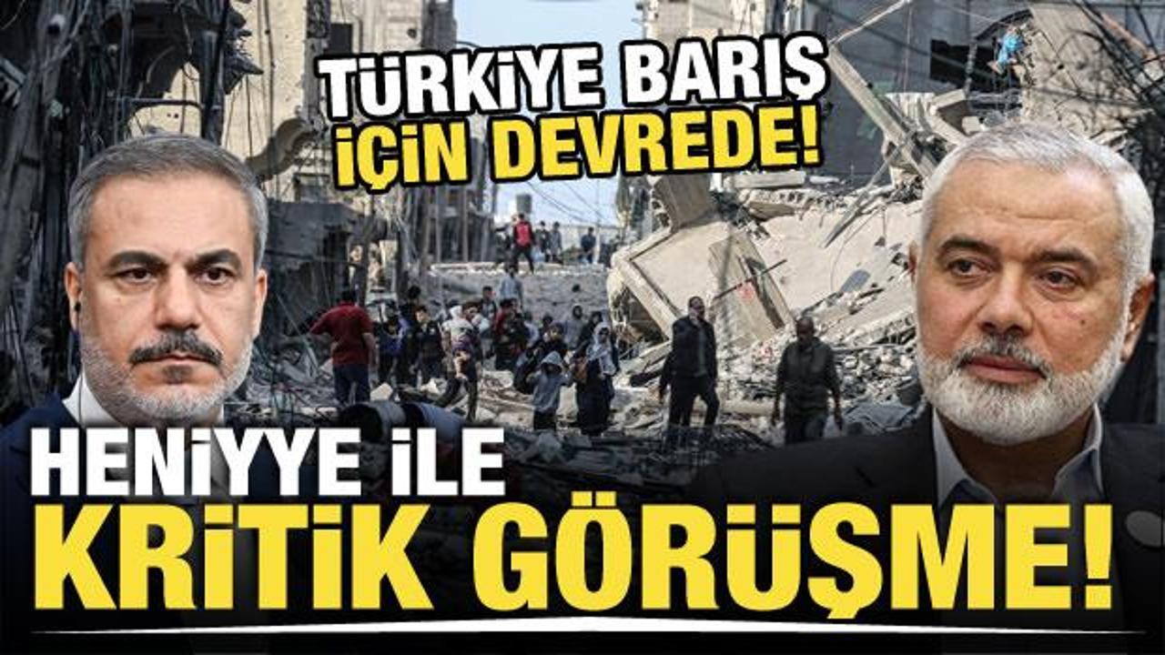Türkiye rehineler için devrede: Bakan Fidan Heniyye ile görüştü
