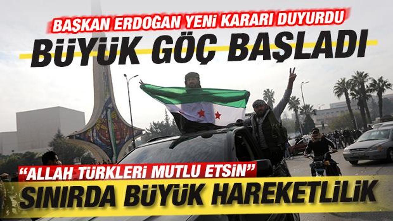 Türkiye sınırlarında büyük hareketlilik! Büyük göç başladı: Allah Türkleri mutlu etsin!
